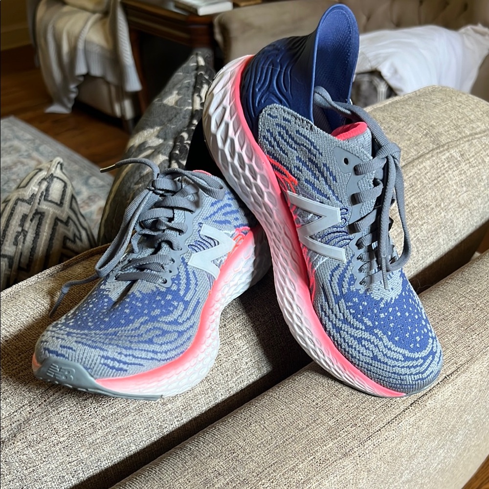 New Balance Athletic Shoes Blue and Pink Performance Design